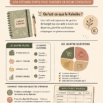 Un carnet Kakeibo ouvert avec des notes et un stylo, symbolisant l'art japonais de la gestion financière.