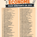 Illustration d'une femme organisant son budget avec des astuces de vie frugales pour économiser en 2023