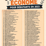 Illustration d'une femme organisant son budget avec des astuces de vie frugales pour économiser en 2023