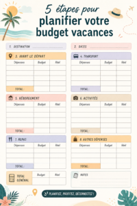 Femme planifiant son budget vacances sur un ordinateur portable