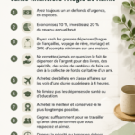 Une femme heureuse tenant un carnet de budget, représentant la gestion des finances personnelles.