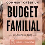 Femme utilisant un ordinateur portable pour établir un budget familial