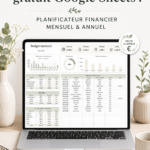 Photo d'un modèle de budget gratuit sur Google Sheets pour la gestion financière.