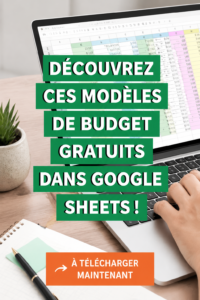 Modèle de budget gratuit dans Google Sheets, prêt à être utilisé.