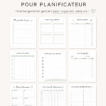 Modèles de plannings gratuits à imprimer pour organiser sa vie.