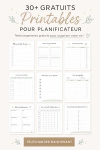 Modèles de plannings gratuits à imprimer pour organiser sa vie.