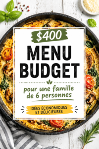 Un plat savoureux mettant en avant des ingrédients frais et économiques pour une famille