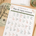 Plan de repas budget pour octobre avec recettes et ingrédients économiques.