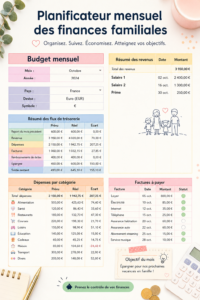 Femme vérifiant son planificateur de budget familial