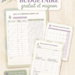 Image d'un planificateur de budget mignon et coloré sur une table de travail