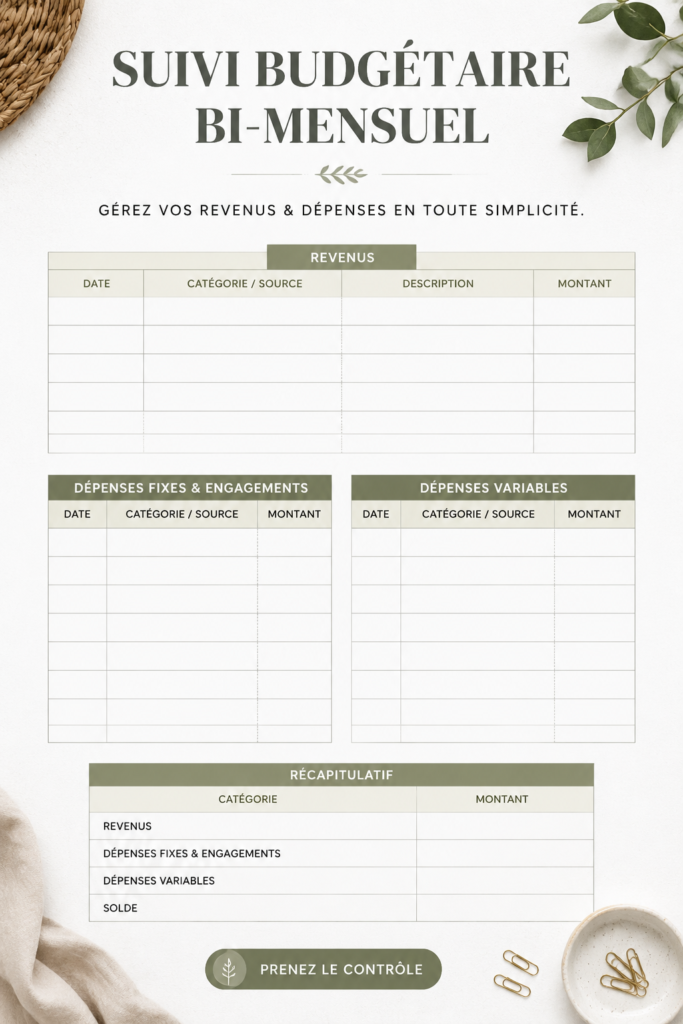 une femme utilisant un tracker de budget sur son ordinateur