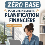 Femme utilisant un ordinateur pour gérer son budget basé sur zéro, illustrant une gestion financière proactive.