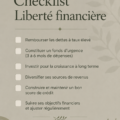 Une femme réfléchissant à son avenir financier avec une check-list en main.
