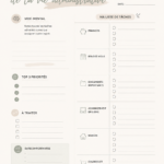 Femme en train d'organiser sa vie avec une check-list sur un bureau.