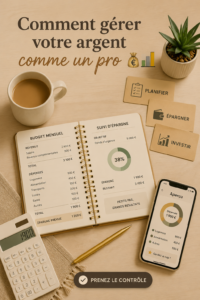 Femme faisant un budget avec des documents financiers et un ordinateur