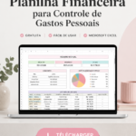 Une planilha financière sur un écran d'ordinateur illustrant la gestion des dépenses personnelles.