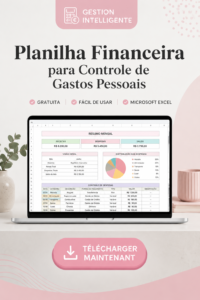 Une planilha financière sur un écran d'ordinateur illustrant la gestion des dépenses personnelles.