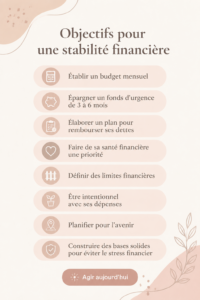 Femme réfléchissant à ses objectifs financiers pour une gestion budgétaire efficace.