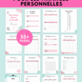 Femme organisant son budget avec un classeur financier