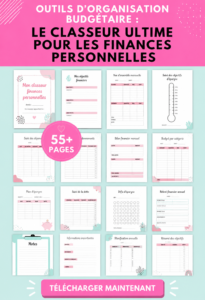 Femme organisant son budget avec un classeur financier