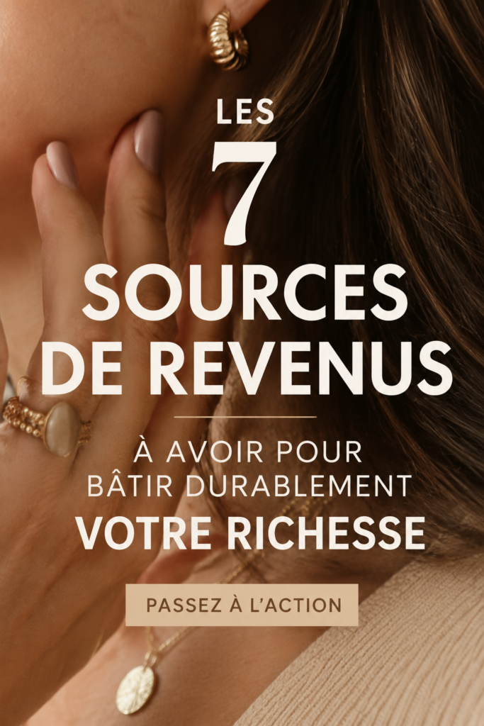 Image illustrant des sources de revenus divers pour une femme épanouie et indépendante financièrement.