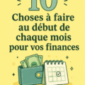 Femme examinant son budget mensuel avec des feuilles et un ordinateur.