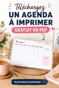 Un modèle d'agenda financier à imprimer en PDF, illustrant une organisation budgétaire efficace.