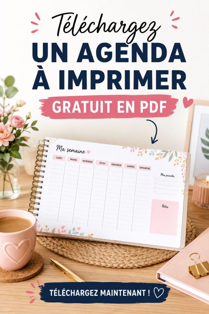 Un modèle d'agenda financier à imprimer en PDF, illustrant une organisation budgétaire efficace.