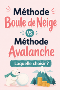 Une femme analysant deux méthodes de remboursement de dettes avec des graphiques sur un bureau.
