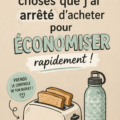 Illustration d'une femme réfléchissant à ses choix d'achat pour économiser de l'argent.