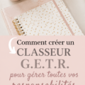 Classeur d'organisation ouvert avec des documents ordonnés, représentant la gestion efficace du quotidien.