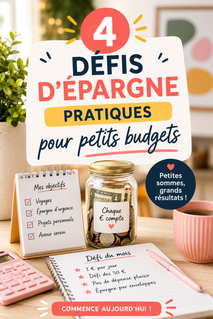 Femme souriante tenant un pot d'épargne symbolisant les défis d'épargne