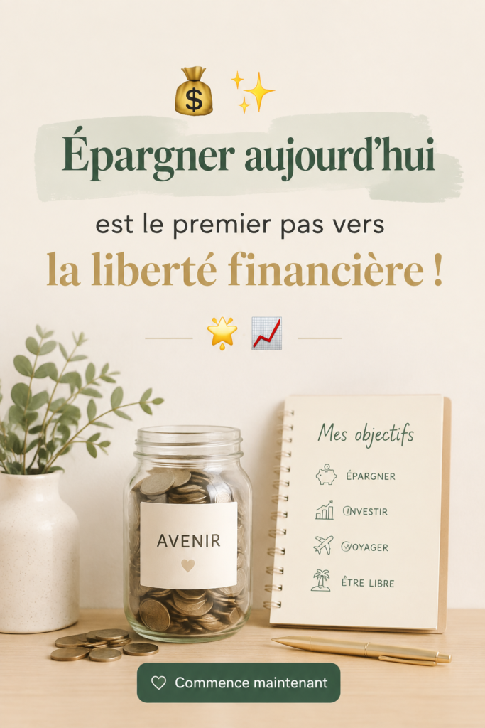 Femme souriante tenant une tirelire, symbole de liberté financière