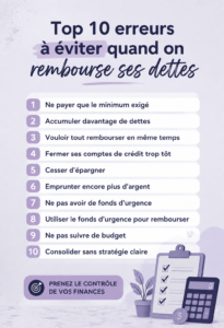 Femme réfléchissant à ses dettes et à son plan de remboursement.