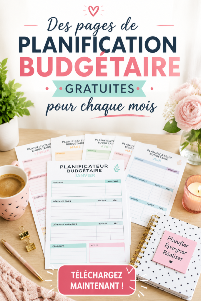 Modèles de planification budgétaire sur un bureau