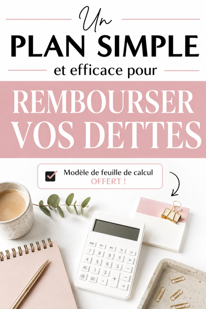Femme souriante utilisant un tableau pour gérer ses remboursements de dettes.