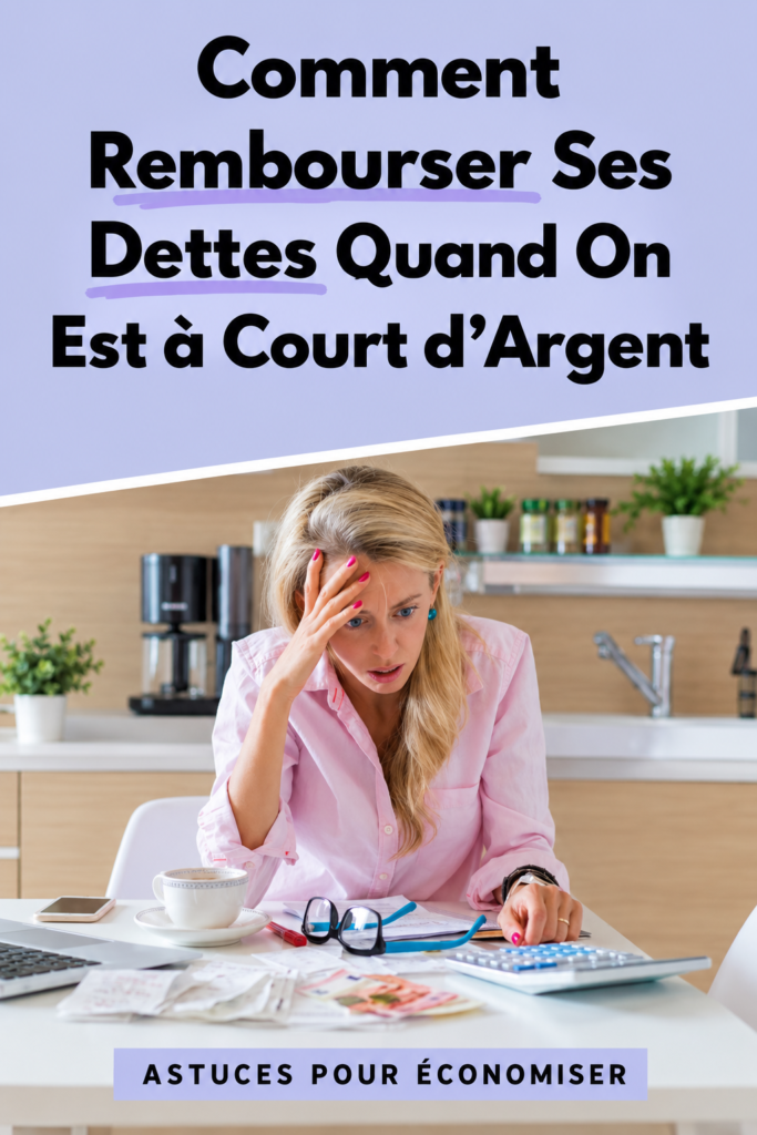 Une femme souriante examinant son budget tout en planifiant le remboursement de ses dettes.