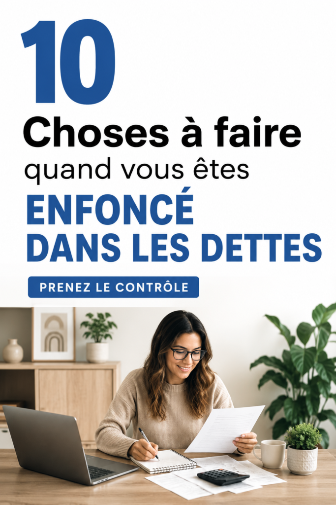 Femme souriante tenant un carnet et un stylo, réfléchissant à ses finances.
