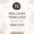 Visuel d'un ordinateur affichant un template Notion de gestion budgétaire