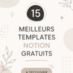 Visuel d'un ordinateur affichant un template Notion de gestion budgétaire